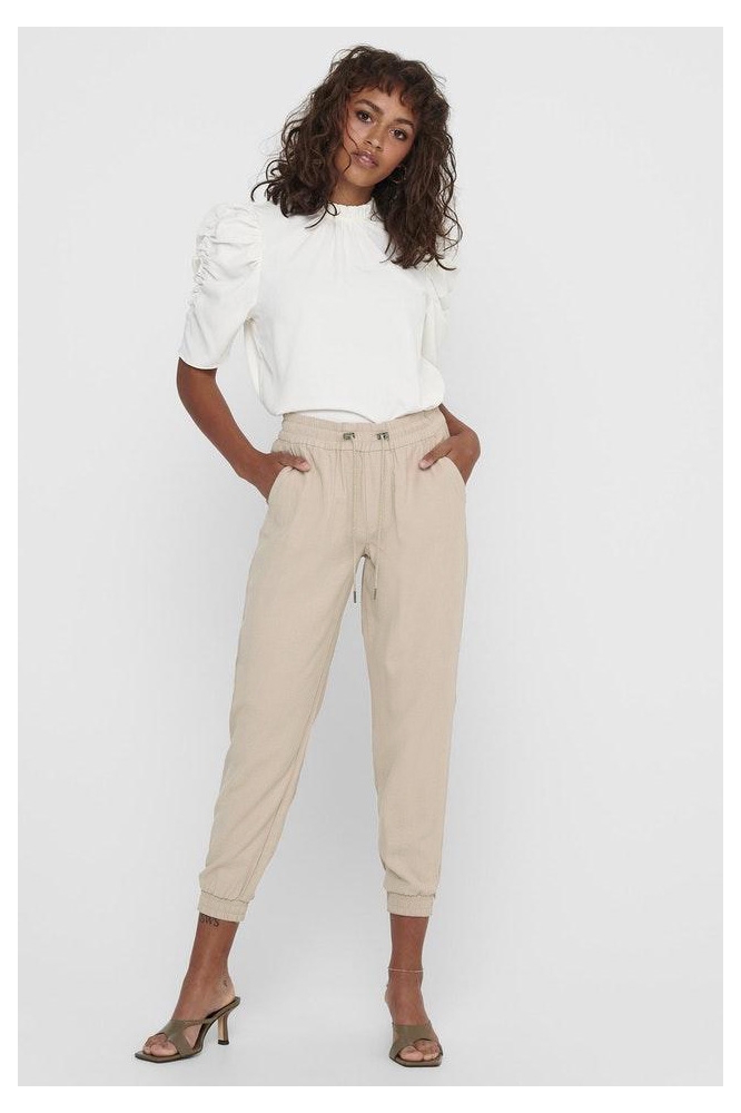 ONLKELDA-EMERY MW PULL-UP PANTS PNT 15203946 HUMUS